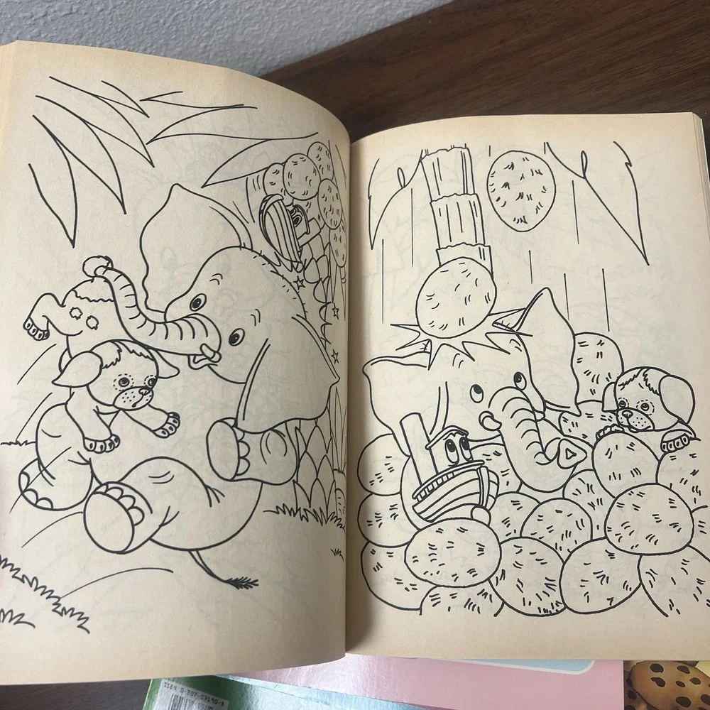 Lot Of 6 Vintage 1988 A Golden Book -‎ A Giant Coloring Book Preschool Unused